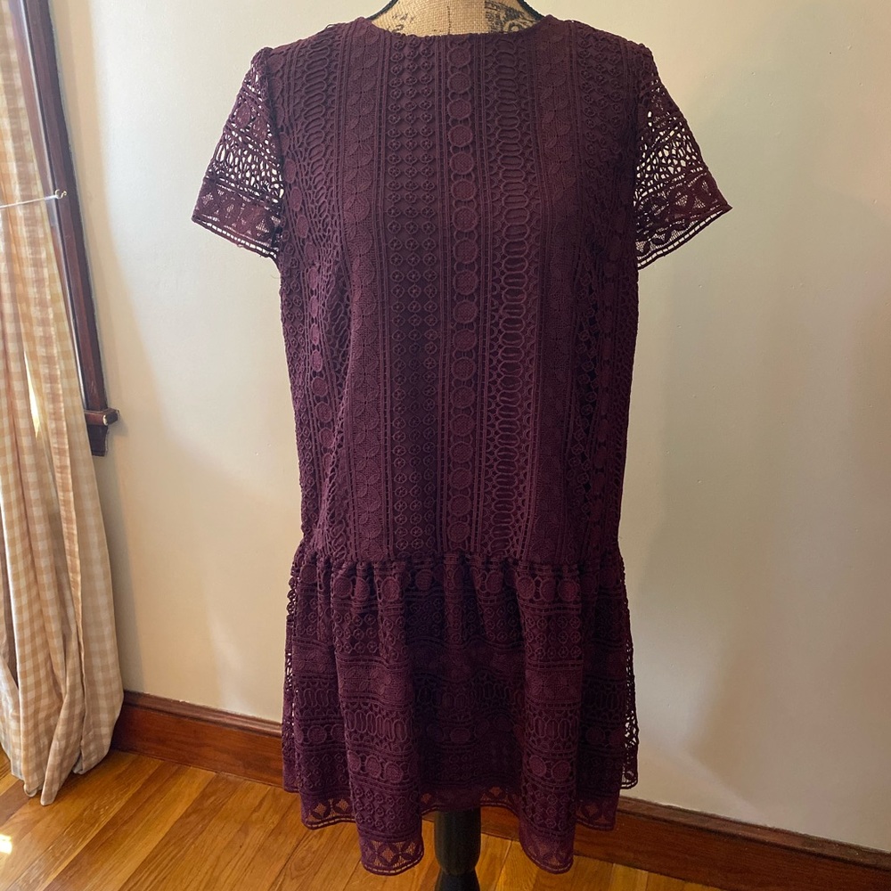 NWT Loft Drop Waist Lace Dress